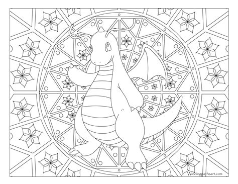 Adult Pokemon Coloring Page